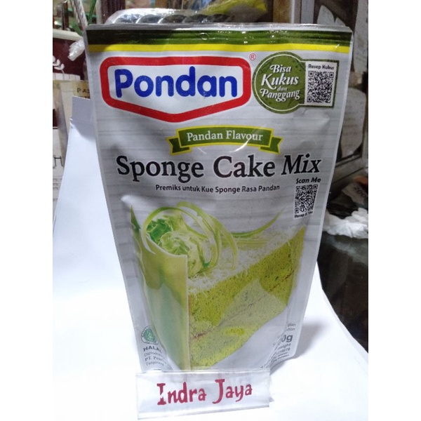 Jual PONDAN SPONGE CAKE MIX RASA PANDAN 200gr Shopee Indonesia