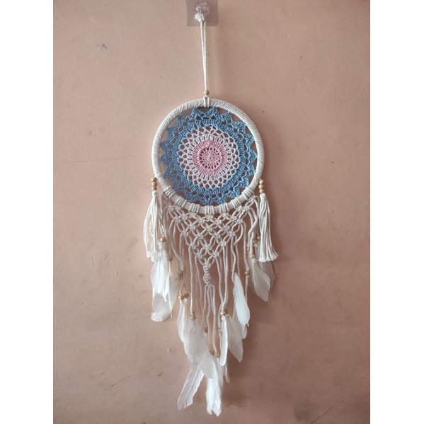 Jual Dream Catcher Rajut Warna Cm Dan Cm Ringnya Hiasan Dinding