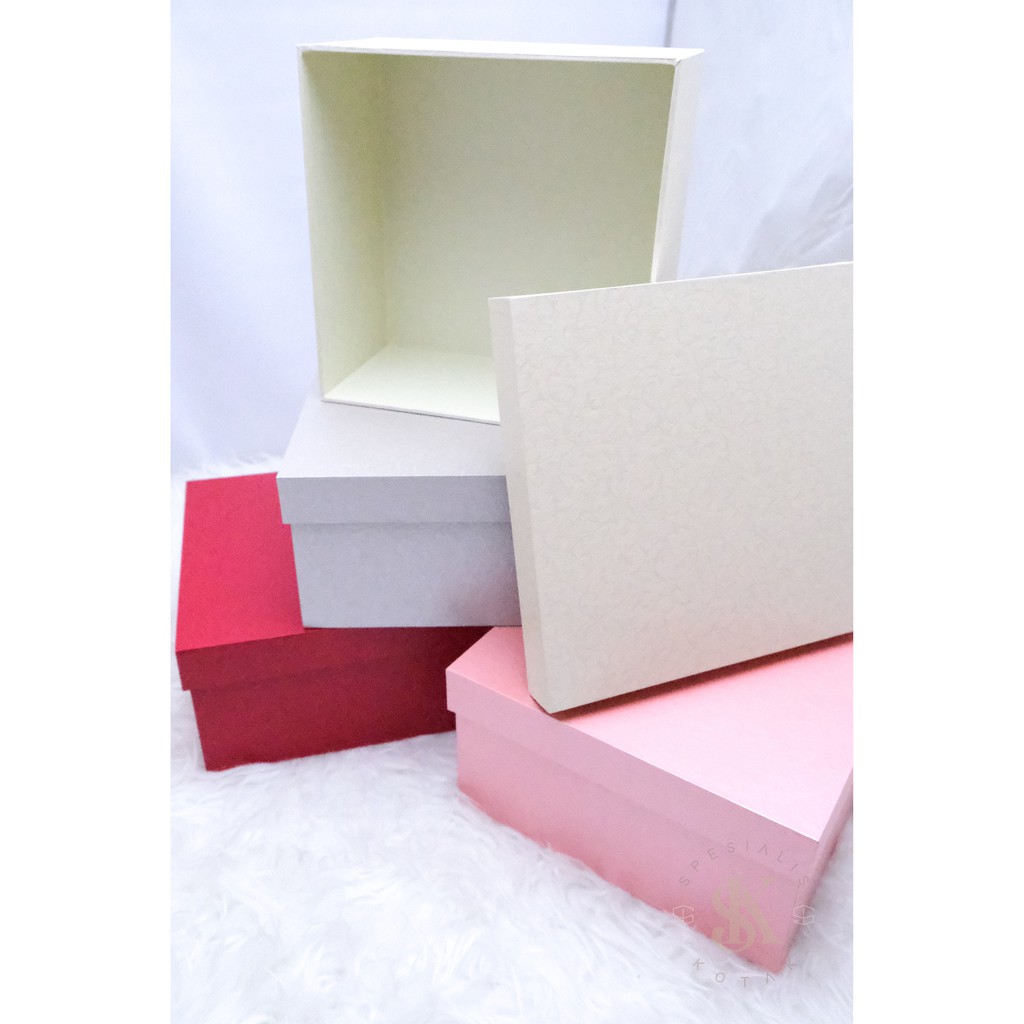 Jual SURABAYA Gift Box Box Hampers Kotak Kado HARDBOX 20 20 10