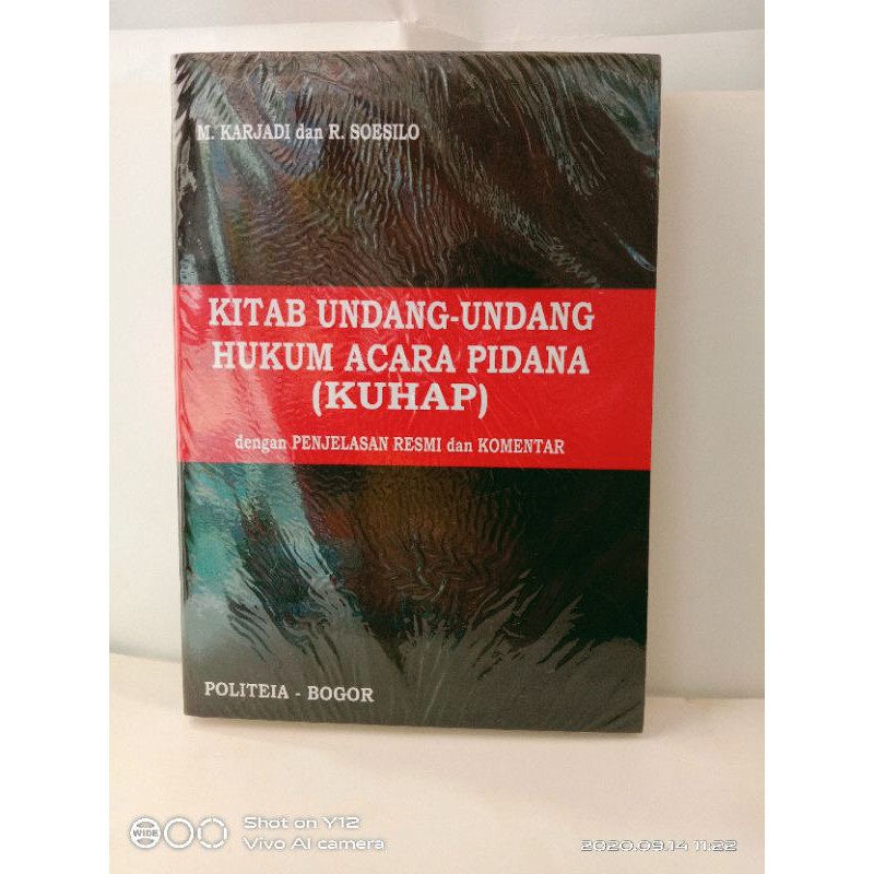 Jual Kitab Undang Undang Hukum Acara Pidana Kuhap Shopee Indonesia