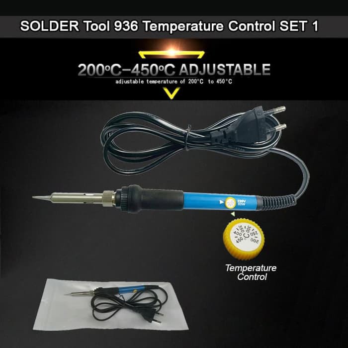 Jual Solder Tool 936 Solder 60 Watt Temperature Control SET 1