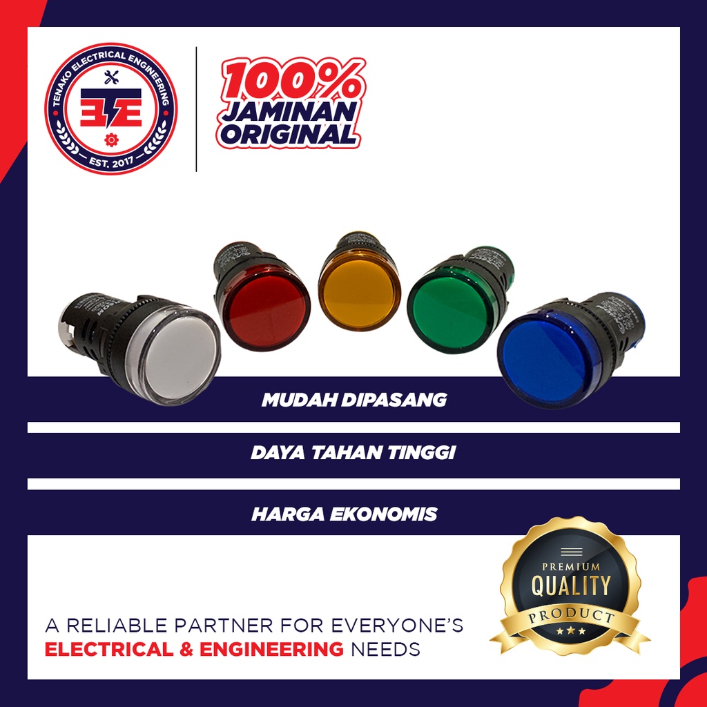 Jual Pilot Lamp Led Ad Ds Panel Led Indicator Dia Mm Shopee