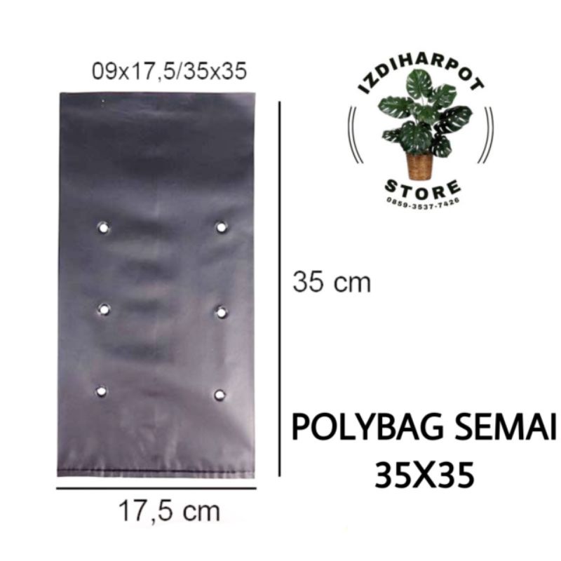 Jual Plastik Polybag Polibag Semai Tanaman Ecer Satuan SEDANG KECIL