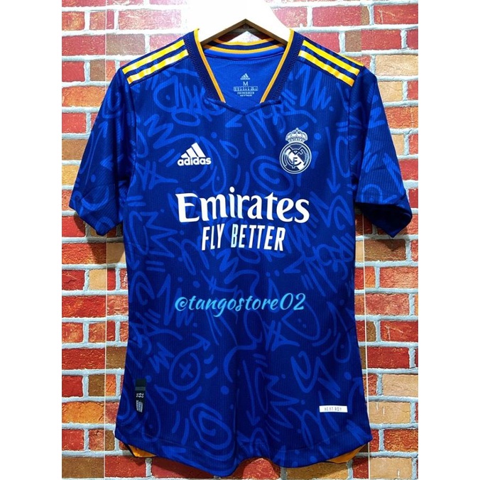 Jual Jersey Bola Real Madrid Away Player Issue S