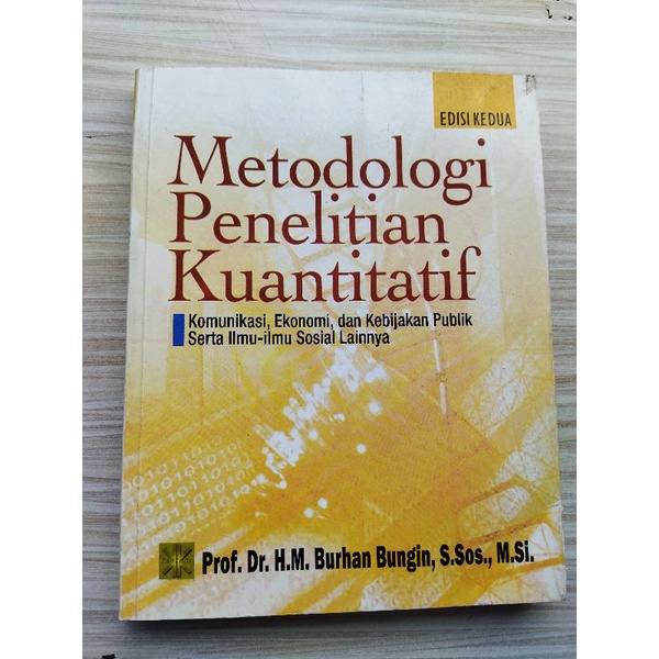 Jual Buku Metodologi Penelitian Kualitatif By Prof Burhan Bungin