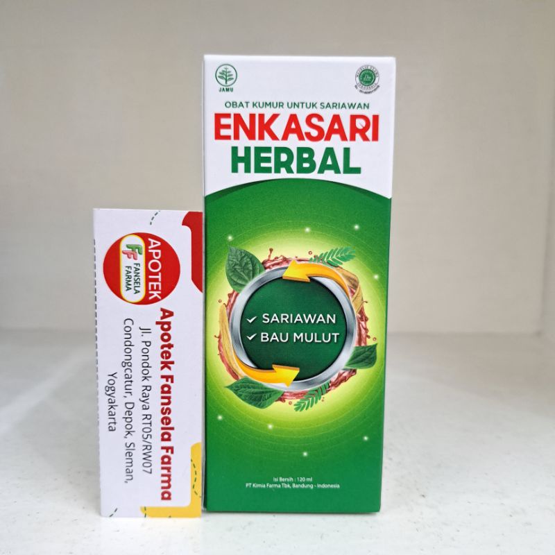 Jual Enkasari Herbal Ml Obat Kumur Sariawan Bau Mulut Shopee Indonesia