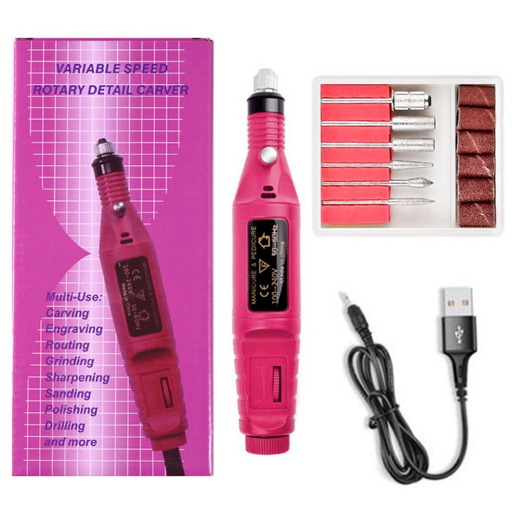 Jual Electric Mini Nail Machine Bor Gerinda Ukir Electric Nail Drill