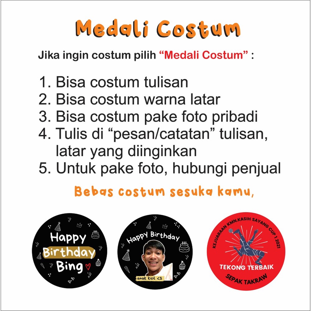 Jual MEDALI COSTUM PART 1 MEDALI BEST BOYFRIEND MEDALI BOYFRIEND