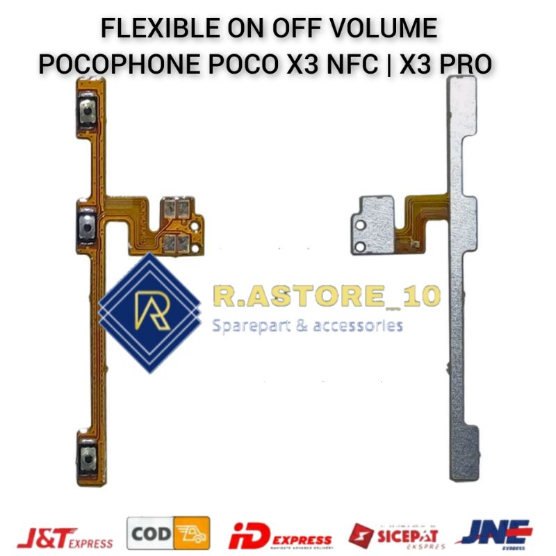 Jual Flexible Flexibel On Off Volume Xia Poc X3 NFC X3 PRO X3 GT