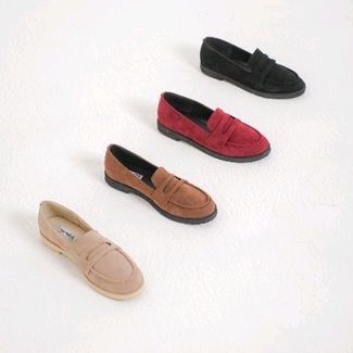 Jual Eveseitch Baca Deskripsi Produk Kalina Suede Loafer Wanita