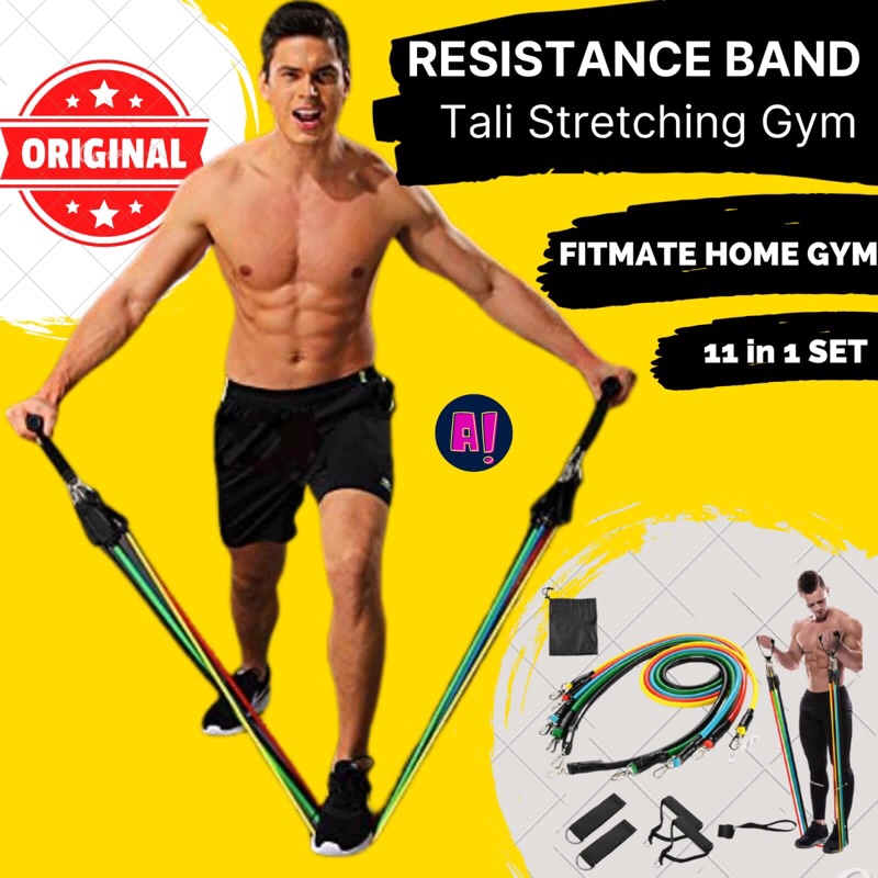 Jual Alat Olahraga Di Rumah Resistance Band Fitmate Home Gym Tali