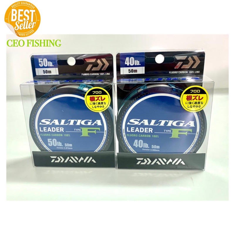 Jual Senar Leader Daiwa Saltiga Type F 40 LB 50 LB Shopee Indonesia