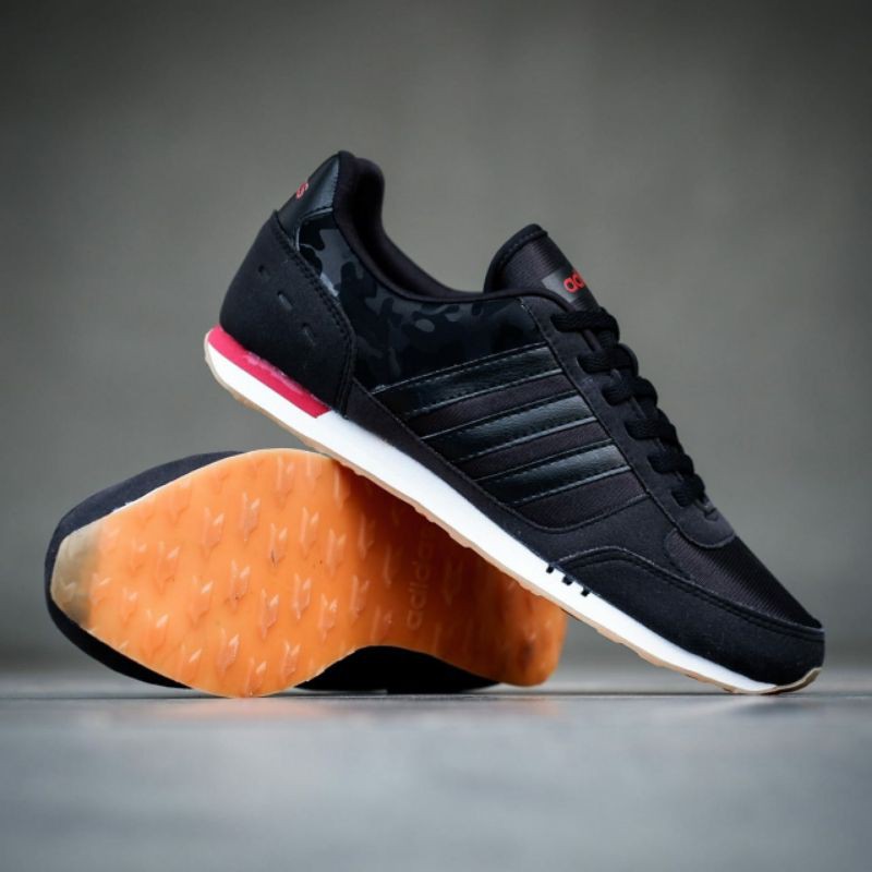 Jual Dominoriginals Adidas Neo City Racer Black Camo Gumsol 100