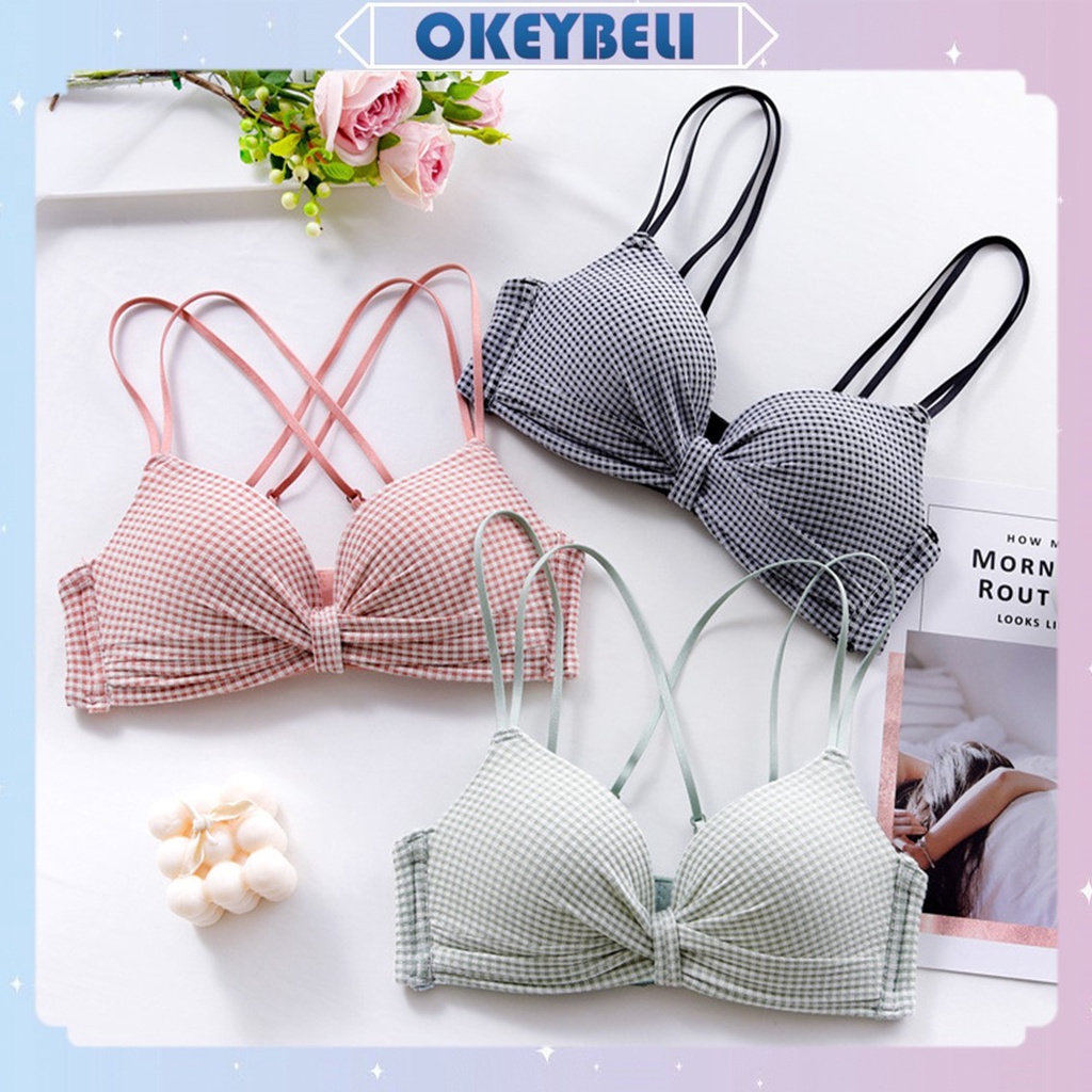 Jual OKEY BELIBR446 Bra Bh Renda Wanita Push Up Seksi Seamless Sexy