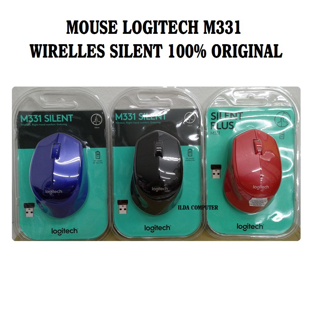 Jual Mouse Wireless Logitech M331 Silent 100 Original Shopee Indonesia