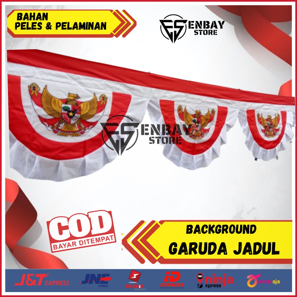 Jual Bendera Background Garuda Jadul Gelombang Meter Shopee