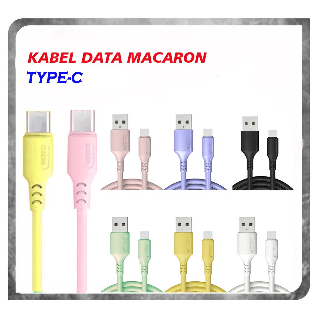 Jual Macaron Data Cable Type C Kabel Data Macaron Type C Fast