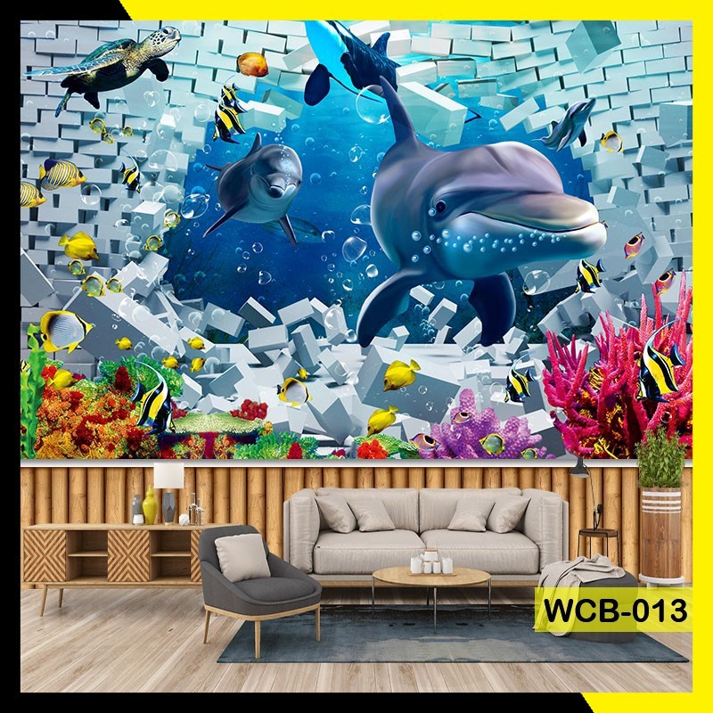 Jual MURAH WALLPAPER DINDING CUSTOM 3D PHOTOWALL BACKGROUND HIASAN