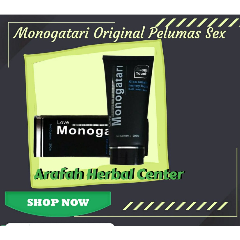 Jual MONOGATARI Lubricant Original 200ml Gel Pelicin Pelumas Sex