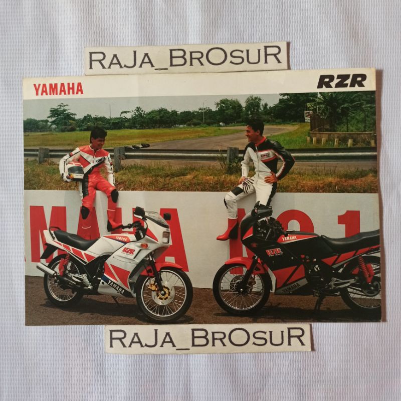 Jual Poster Brosur Flyer Jadul Lawas Langka Yamaha RZR 135 6speed 2tak