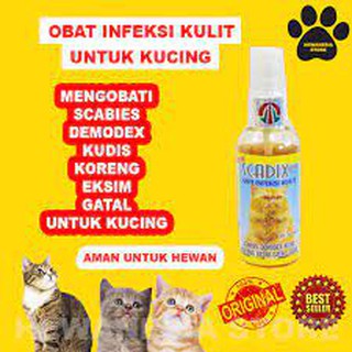 Jual Scadix Obat Kucing Anti Jamur Scabies Luka Korengan Borok Ringworm