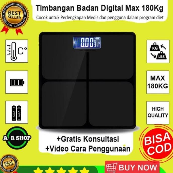 Jual TERBARU LENGKAP Timbangn Badan Digital Indikator Murah Iscale