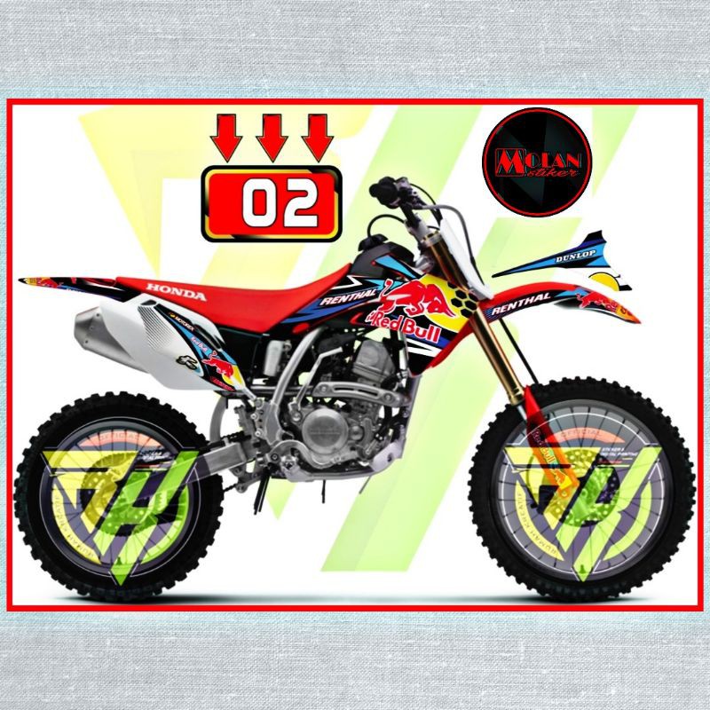 Jual Decal Sticker Striping Fullbody Variasi Honda Crf R Redbull