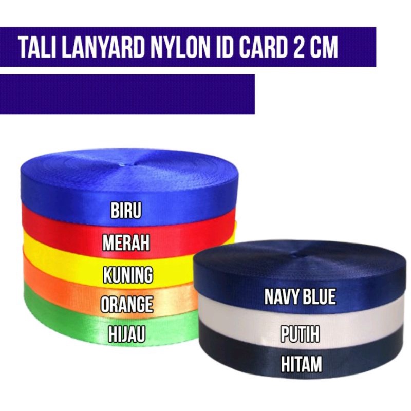 Jual Tali Lanyard Nilon Id Card Cm Tali Id Card Cm Bahan Tali Id