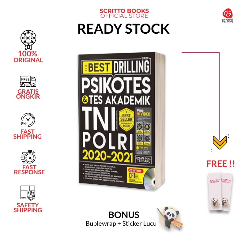 Jual Scritto Books The Best Drilling Psikotes Tes Akademik Tni