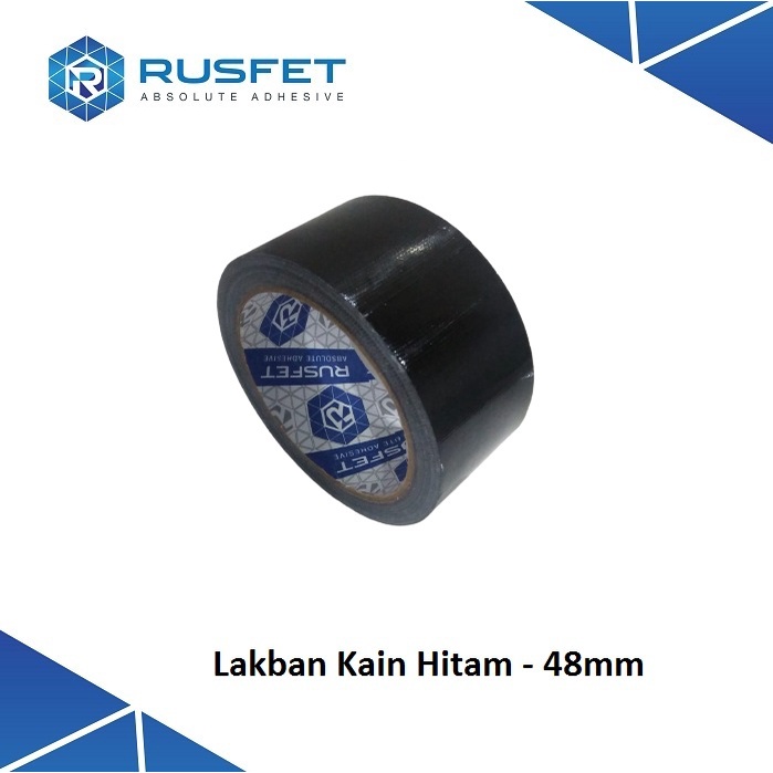 Jual Lakban Kain Hitam Rusfet Mm X Meter Shopee Indonesia