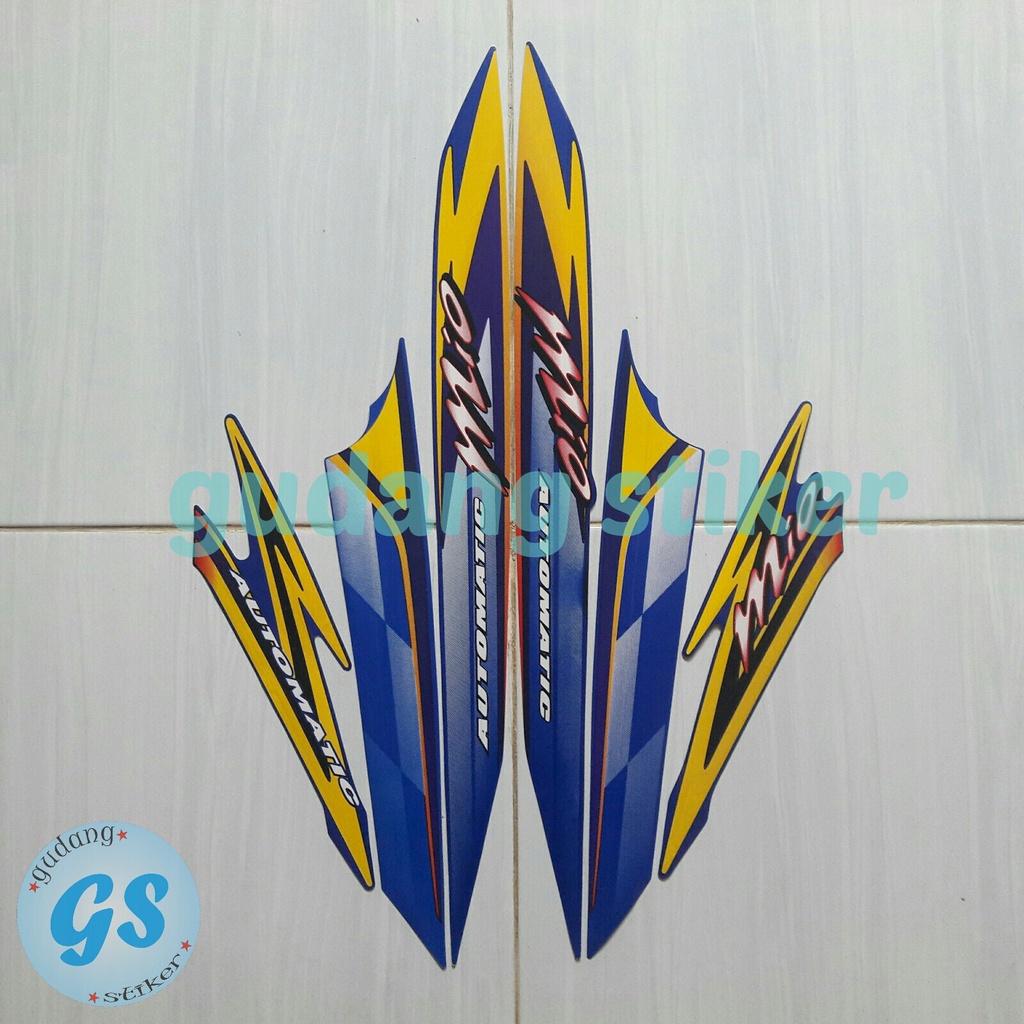 Jual Striping Stiker Motor Yamaha Mio Sporty Biru Shopee Indonesia