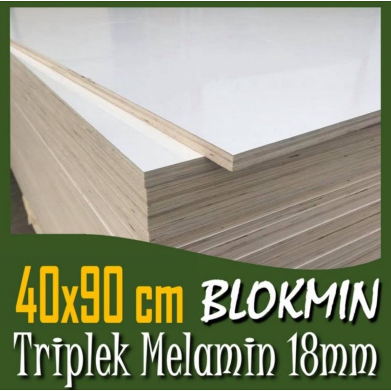 Jual TRIPLEK MELAMIN TATAKAN HAMBALAN 18MM PUTIH KILAT 40X90 Shopee