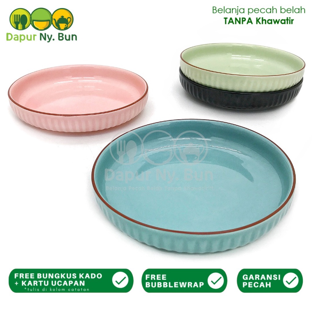 Jual Piring Salad Ramekin Inch Embossed Fruit Salad Plate Shopee