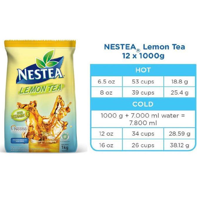 Jual Nestle Lemon Tea Nestea 1 Kg Shopee Indonesia