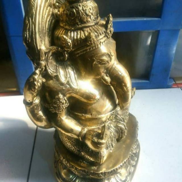 Jual Patung Ganesha Ganesa Kuningan Besar Antik Unik Langka Shopee