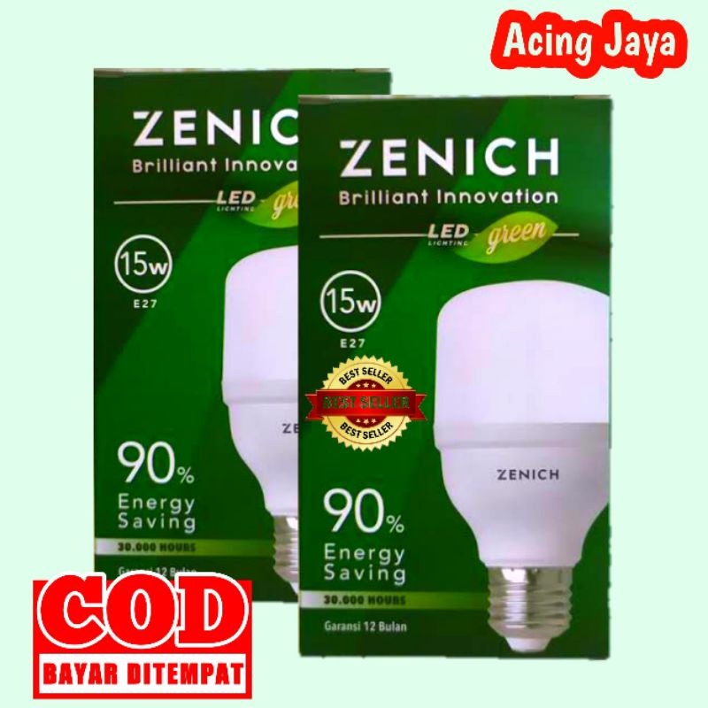 Jual Lampu Led Zenich Green Capsul Tabung Nyala Terang Hemat Energi Dan