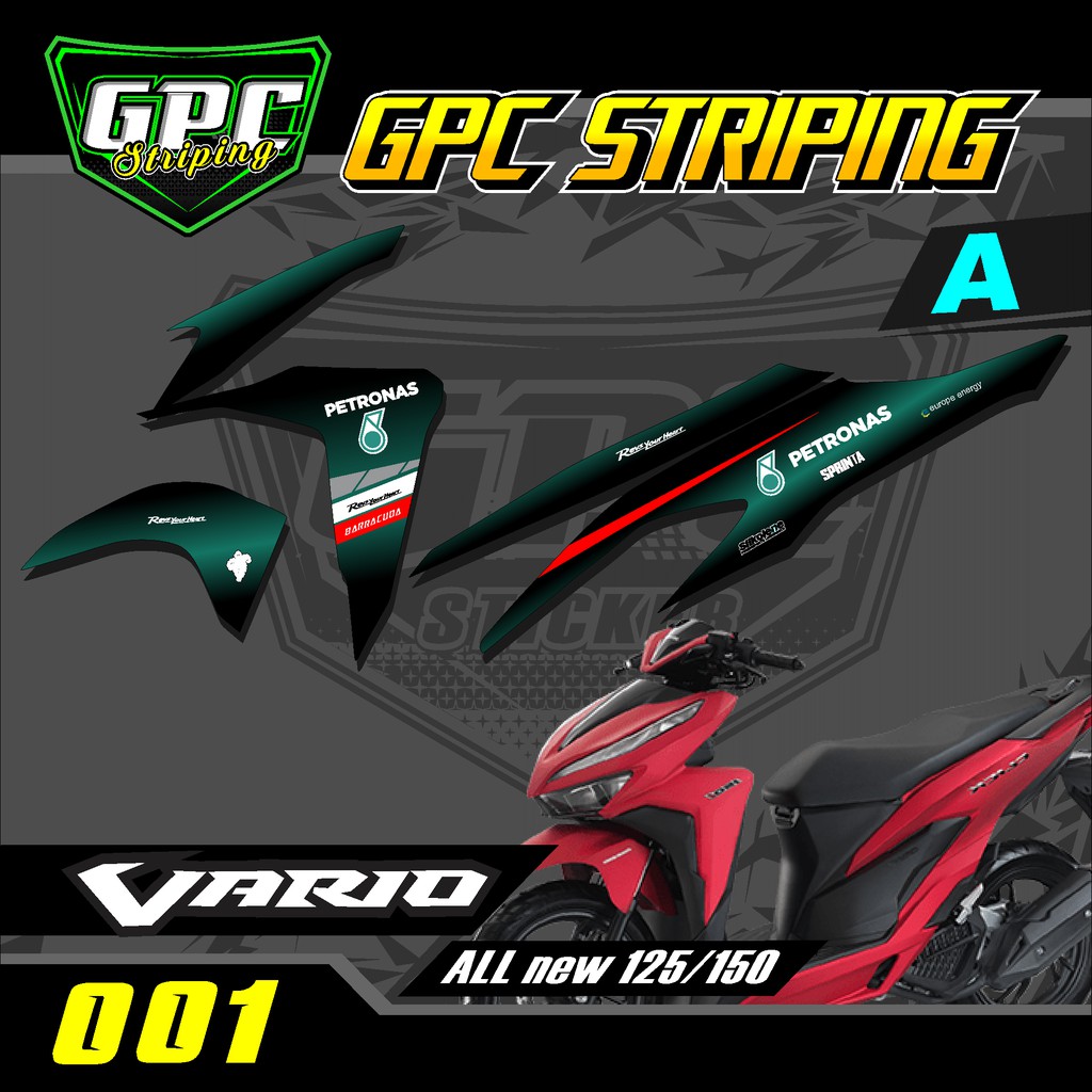 Jual Stiker Striping Variasi Lis Semifull Vario 125 150 New 2018 2019