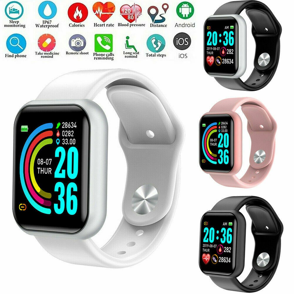 Jual Smart Watch Y68 Jam Tangan Pria Wanita Anti Air Smartwatch