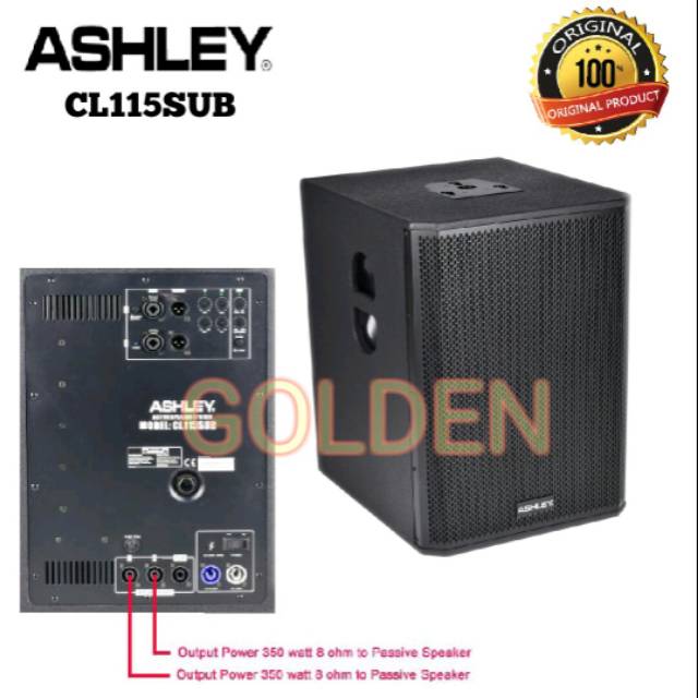 Jual Subwoofer Aktif Ashley Cl Sub Original Inch With Output To