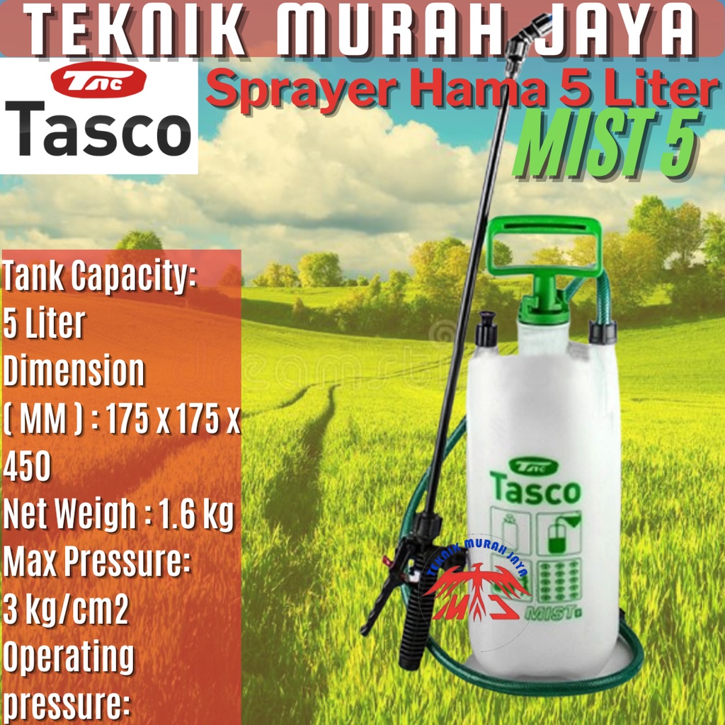 Jual Tasco Sprayer Liter Alat Semprot Semprotan Hama Desinfektan Mist