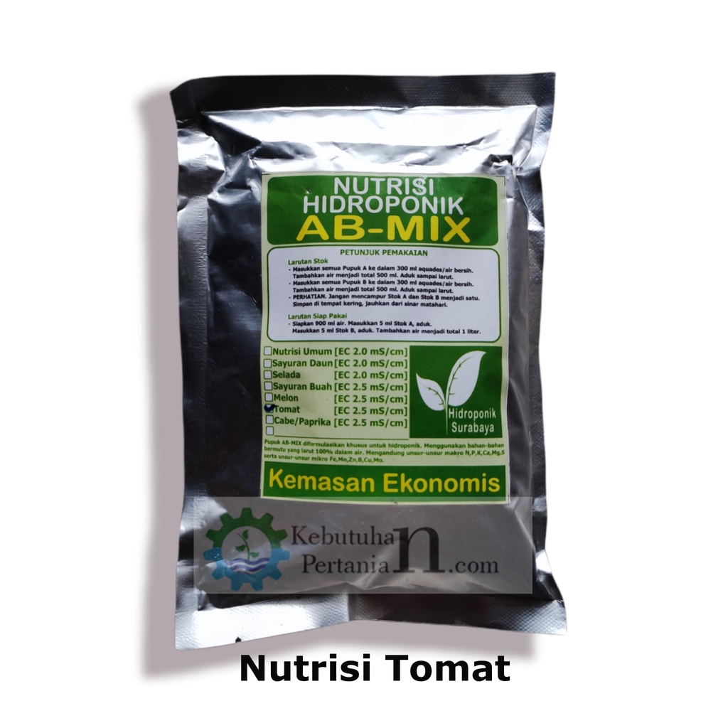 Jual Pupuk Ab Mix Nutrisi Hidroponik Surabaya Ekonomis Ml Sayur