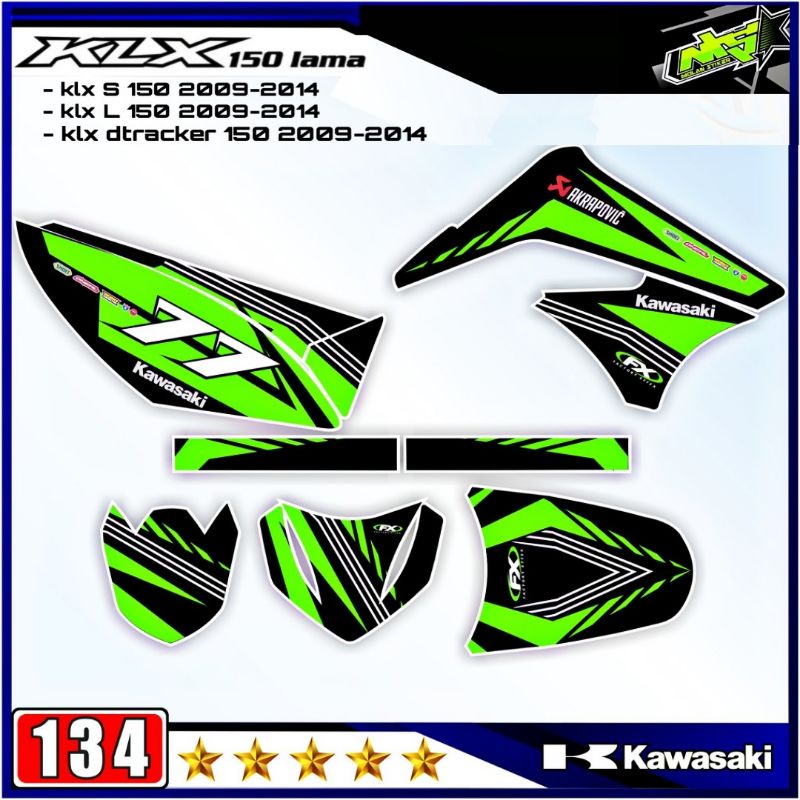 Jual Decal Sticker Striping Variasi Fullbody KLX 150 Lama 2009 2014