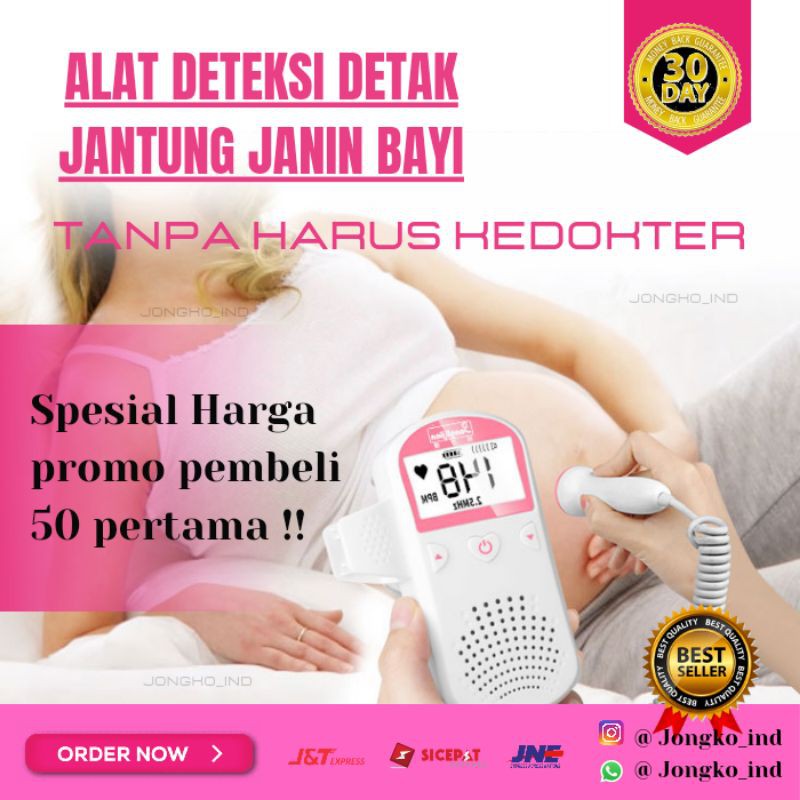 Jual Alat Periksa Deteksi Detak Jantung Janin Bayi Normal Fetal Doppler