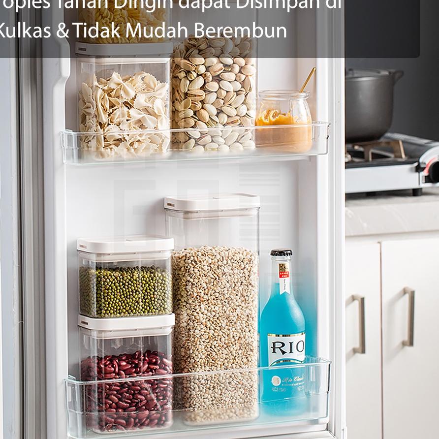 Jual New HUGO Toples Penyimpanan Kue Makanan Biji Bijian Serbaguna