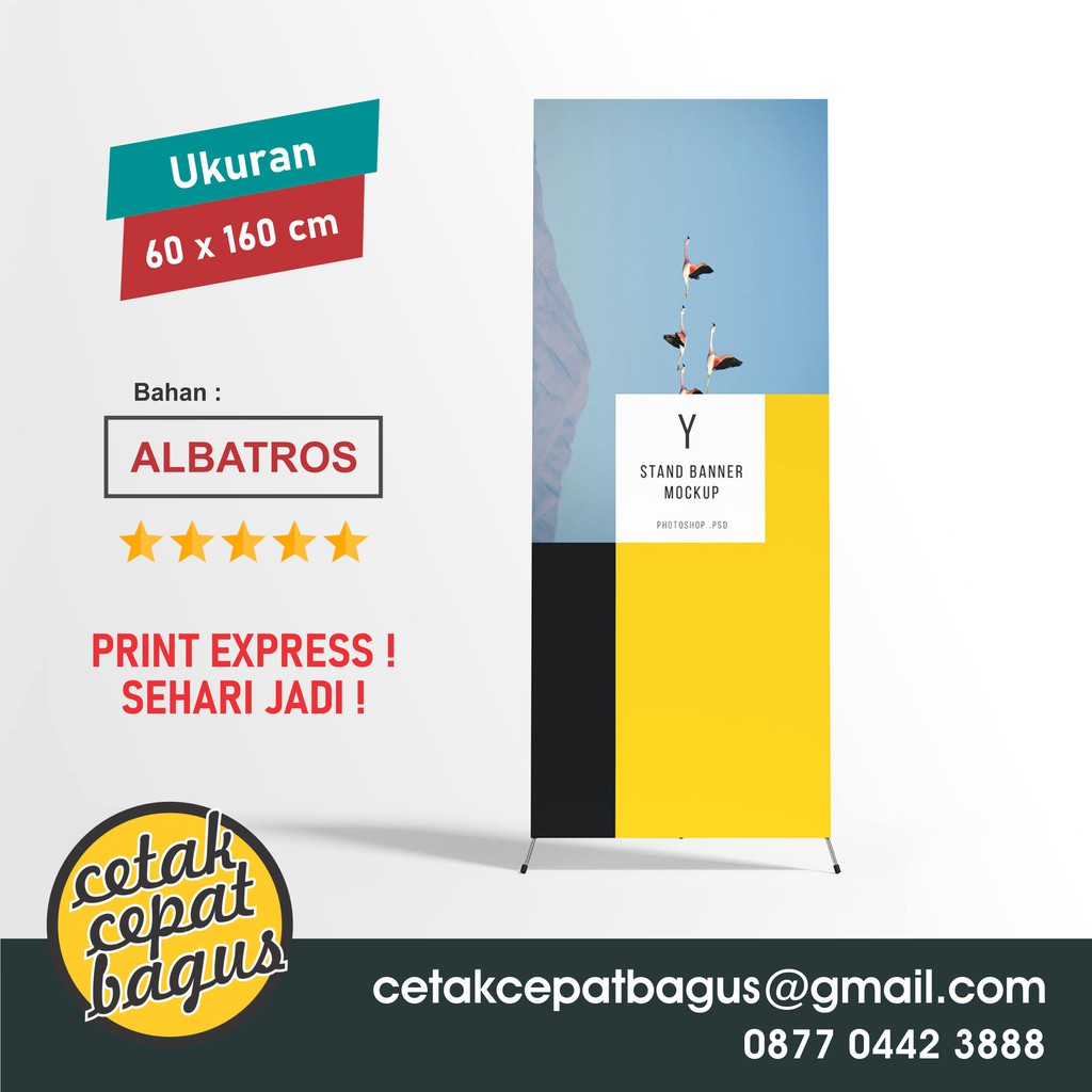 Jual Cetak Y Banner X Albatros Murah Berkualitas Shopee Indonesia