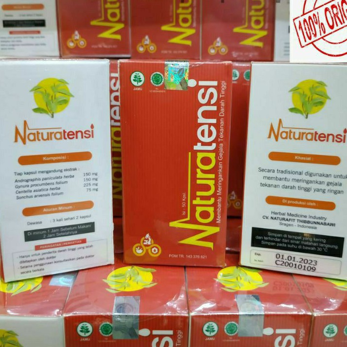 Jual 100 ORIGINAL Naturatensi Nurutenz Asli Obat Darah Tinggi