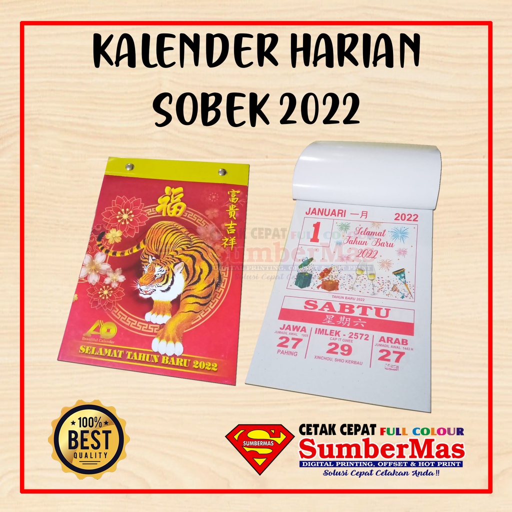 Jual Kalender Harian Sobek Ready Banjarmasin Shopee Indonesia