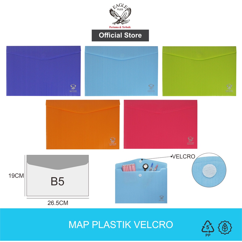 Jual EAGLE Map Plastik Map Kancing Map Kancing Plastik Map