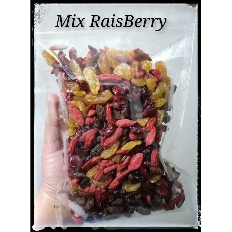 Jual Mix Raisberry Dried Fruit Buah Kering Golden Raisin Kismis Kuning