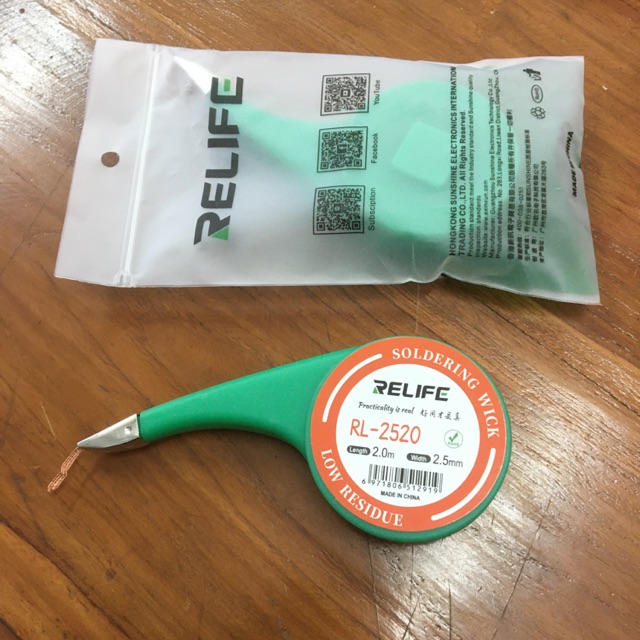 Jual SOLDERING WICK RELIFE RL 2520 2 5mm Shopee Indonesia